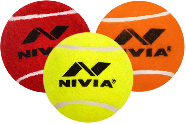 Nivia Cricket Tennis Ball - Yellow (140g to145g)